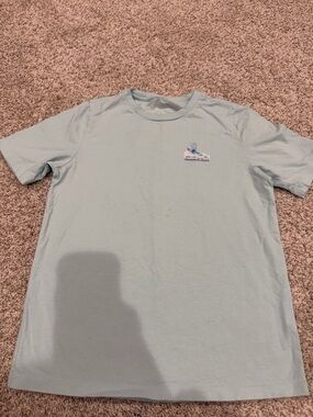 Vineyard Vines Light Blue Short Sleeve Tee with Small Chest Graphic